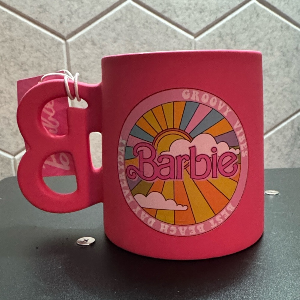 Barbie Pink soft touch Ceramic Mug